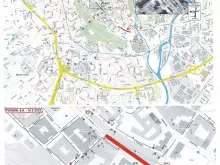 Uzavírka omezí provoz v centru města | © Městská policie Olomouc