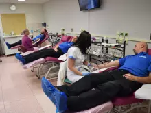 Strážníci společně darovali krev | © Městská policie Olomouc