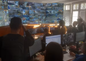 Osmáci zavítali na operační středisko | © Městská policie Olomouc