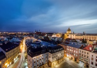 Night-time Olomouc from the Town Hall Tower