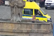 Z kašny putoval rovnou na záchytku