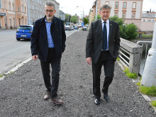 Komfort chodců v Masarykově ulici bude dočasně omezen kvůli průzkumu inženýrských sítí | Foto: Michal Folta
