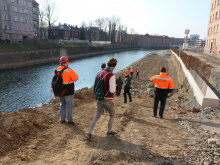 Stavba protipovodňových opatření pokračuje, ani epidemie nezměnila harmonogram | Foto: Blanka Martinovská