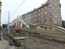 Nový originální most v Olomouci montují italští specialisté | Foto: Blanka Martinovská