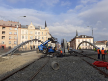 Rejnok bude v červenci připravený na otevření, po mostě pojedou auta i tramvaje | Foto: Michal Folta