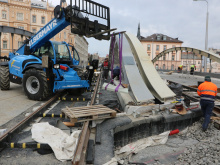 Rejnok bude v červenci připravený na otevření, po mostě pojedou auta i tramvaje | Foto: Blanka Martinovská