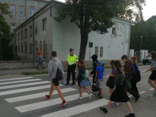 Strážníci dohlíželi na první cestu do školy | © Městská policie Olomouc