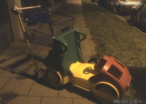 Nalezená nákupní vozík | © Městská policie Olomouc