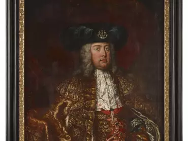 František I. Lotrinský (8. prosince 1708 Nancy – 18. srpna 1765 Innsbruck), kníže lotrinský (1729–1737, jako František III.), kníže těšínský, velkovévoda toskánský (1737–1765), císař Svaté říše římské národa německého (1745–1765). Anonymní olejomalba, kolem roku 1750, Vlastivědné muzeum v Olomouci.