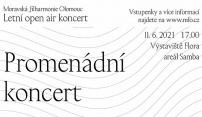 Promenádní koncert v parku v podání Moravské filharmonie