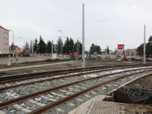 Stavba tramvajové trati se posunula, práce se rozdělily do dvou úseků | Foto: Blanka Martinovská