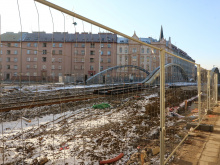 Most Rejnok má již koleje v obou směrech. V provozu bude za půl roku | Foto: Blanka Martinovská