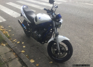 Neznámý vandal poničil motorku | © Městská policie Olomouc