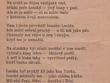 Časová píseň O chycení Leciána s Dedkem