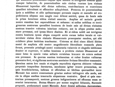 Corpus diplomaticus et epistolaris Moraviae, Tomus quartus. Ab annis 1261–1293. Studio et opera Antonii Boček. Olomucii, 1845. Č. 296, s. 375–376.