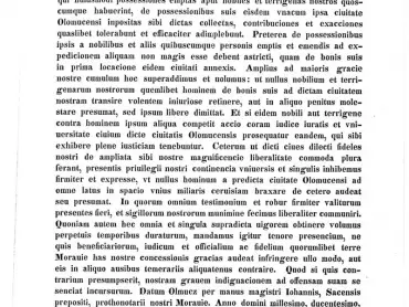 Corpus diplomaticus et epistolaris Moraviae, Tomus quartus. Ab annis 1261–1293. Studio et opera Antonii Boček. Olomucii, 1845. Č. 296, s. 375–376.