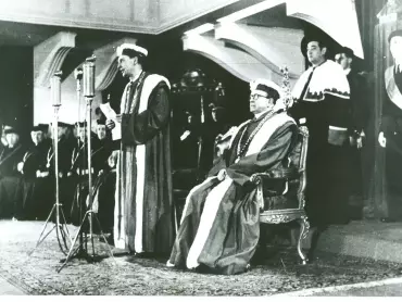 Projev rektora UP v Olomouci prof. PhDr. Josefa Ludvíka Fischera 21. února 1947. Archiv UP v Olomouci.