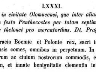 Codex diplomaticus et epistolaris Moraviae, Sechster Band, Vom Jahre 1307–1333, regidirt von Joseph Chytil, Brünn 1854, s. 56–57.
