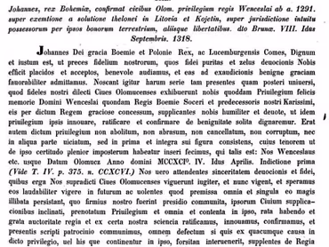 Codex diplomaticus et epistolaris Moraviae, Sechster Band, Vom Jahre 1307–1333, regidirt von Joseph Chytil, Brünn 1854, s. 111–112.