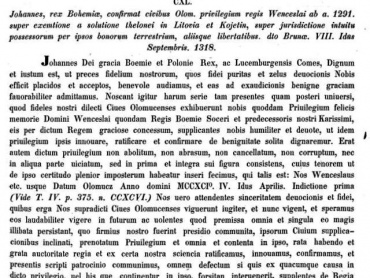Codex diplomaticus et epistolaris Moraviae, Sechster Band, Vom Jahre 1307–1333, regidirt von Joseph Chytil, Brünn 1854, s. 111–112.