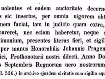 Codex diplomaticus et epistolaris Moraviae, Sechster Band, Vom Jahre 1307–1333, regidirt von Joseph Chytil, Brünn 1854, s. 111–112.