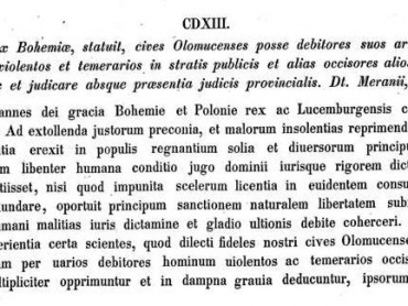 Codex diplomaticus et epistolaris Moraviae (CDM), Sechster Band, Vom Jahre 1307–1333, regidirt von Joseph Chytil, Brünn 1854, s. 317–318.