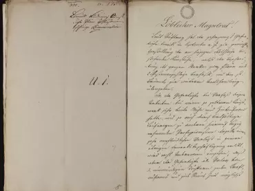 Další návrh hodináře Ludwiga Leowilla na opravu olomouckého orloje z 12. března 1833. Státní okresní archiv v Olomouci, Archiv města Olomouce, Registratura z let (1598) 1786-1873 (1936), inv. č. 675.