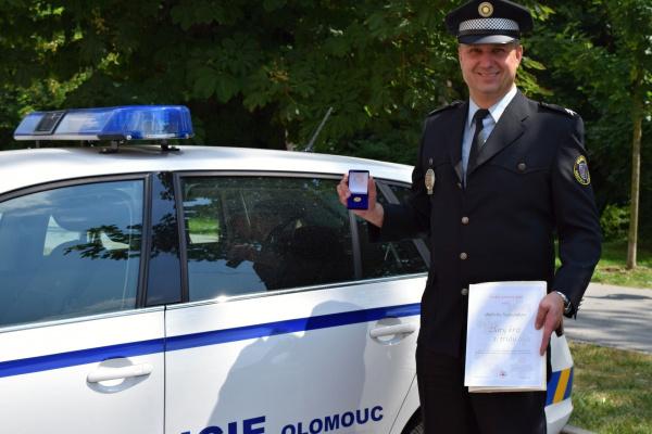 Oceněný strážník | © Městská policie Olomouc